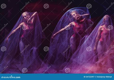 Sensual And Emotional Dance Of Beautiful Ballerina Stock Image Image