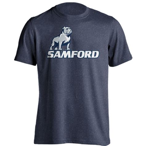 Samford University Bulldogs Classic Arch With Mascot Short Sleeve T
