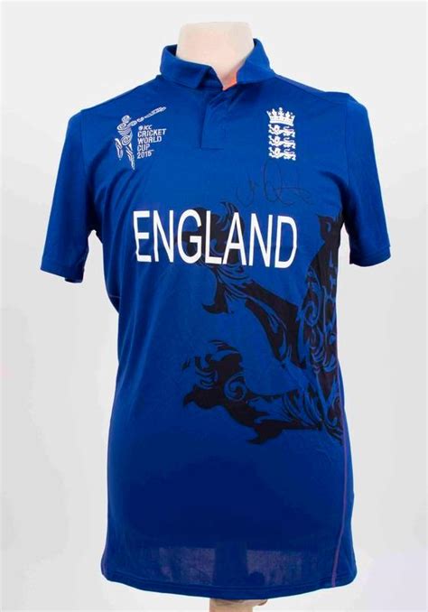 England Team Shirt 2015 Cricket World Cup Australian Sports Museum