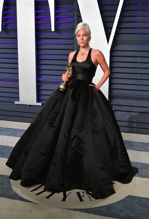 Lady Gaga In Brandon Maxwell Vanity Fair Oscar Party