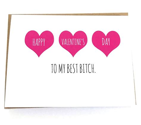 Friend Valentines Day Card Best Friend Valentine Etsy