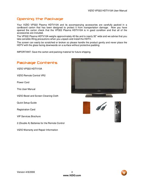 Pdf Manual For Vizio Tv Vp322