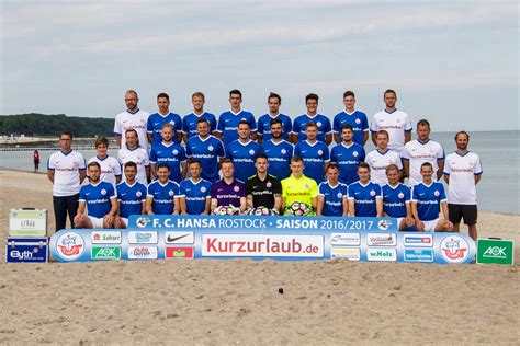 Fc Hansa Rostock Mannschaftsfoto Saison 20162017 Rostock Heute