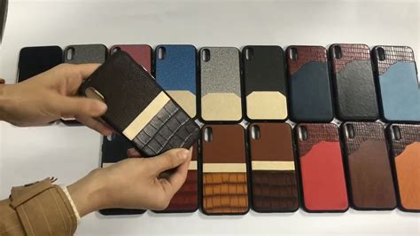 Luxury Pc Back Cover Stitching Multicolor Pu Leather Cell Phone Case