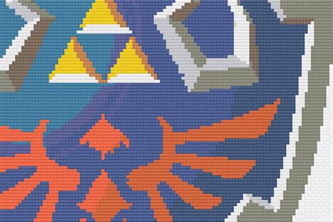 Legend Of Zelda Cross Stitch Pattern Links Hyrule Shield Etsy