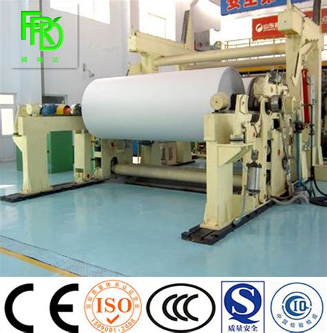 China 2400mm Bamboo Pulp Hemp Pulp Toilet Tissue Paper Making Machine