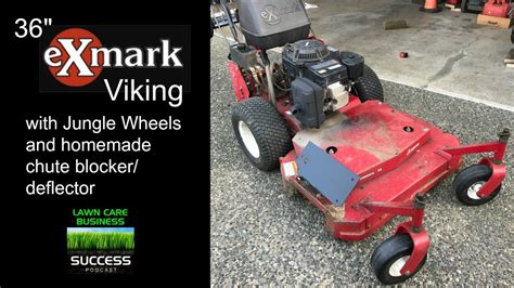 36 Exmark Viking With Jungle Wheels And Homemade Chute Blocker