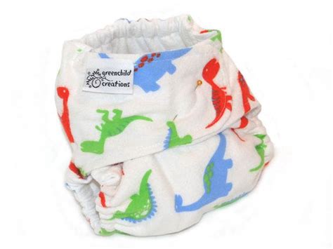 Fitted Cloth Diaper Os Flannel Dinosaurs On Etsy 1200 Fitted