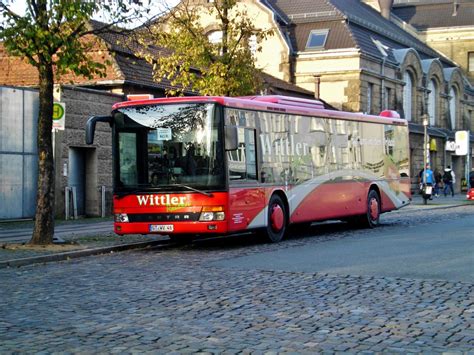 Setra S 300er Serie Nf Auf Dienstfahrt Am Hauptbahnhof Bielefeld Bus