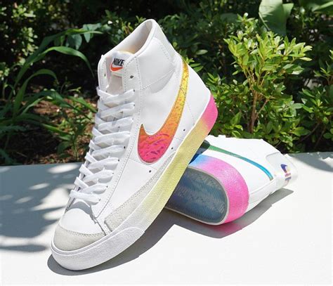 Wild New Nike Blazer Mids Feature Gradient Iridescent And Holographic