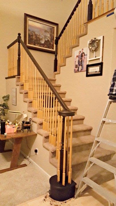 Staircase Refinishing Wood Banister Banisters Refinish Staircase