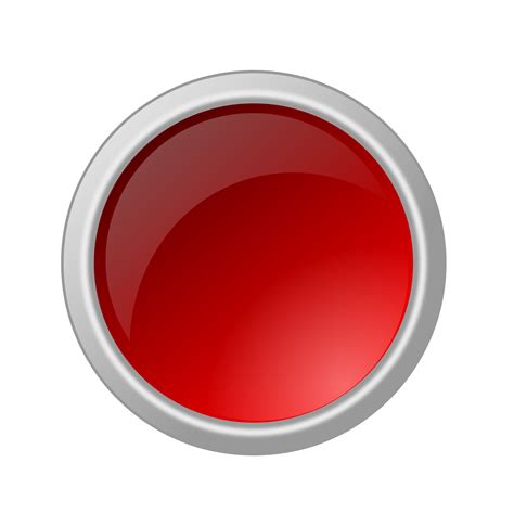 Glossy Red Button Bardfield Academy