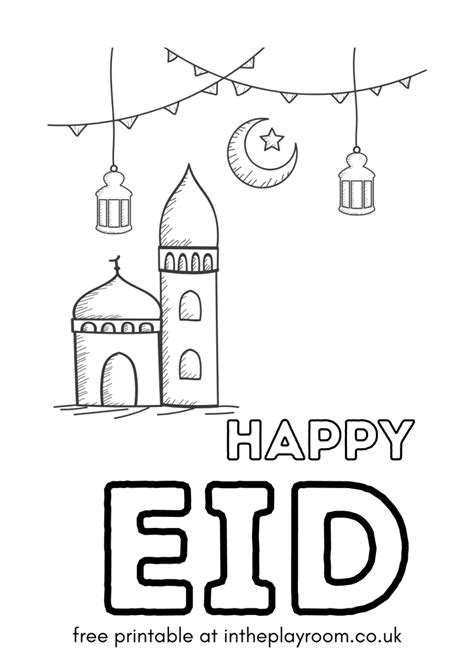 10 Free Printable Eid Coloring Pages For Kids In The Playroom