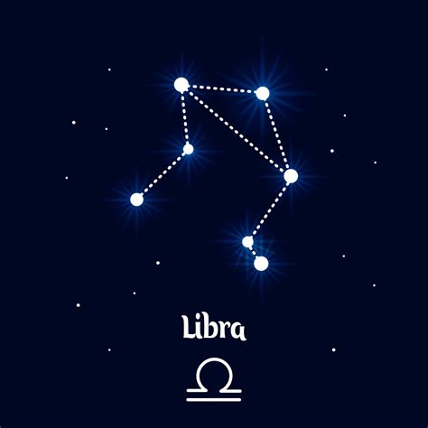 Libra Zodiac Constellation Astrological Sign Of The Horoscopeblue And