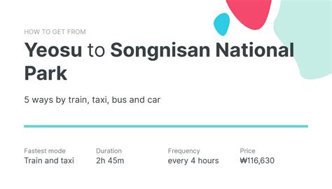 How To Travel From Yeosu To Songnisan National Park South Korea