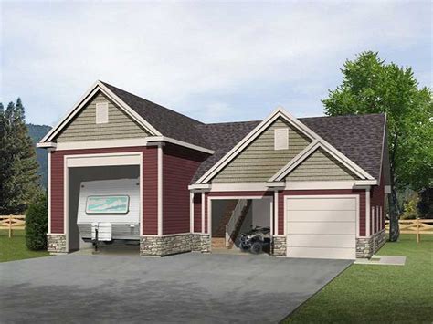 Rv Garage With Loft 2237sl Cad Available Pdf Architectural Designs