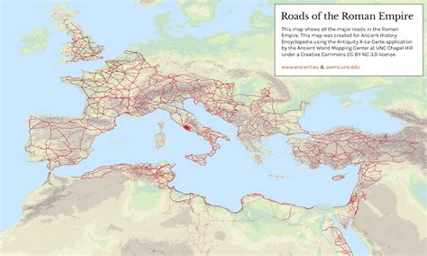 Roads Of The Roman Empire Illustration World History Encyclopedia