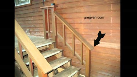 Big Mistake When Building A Deck Stairway Handrail Youtube