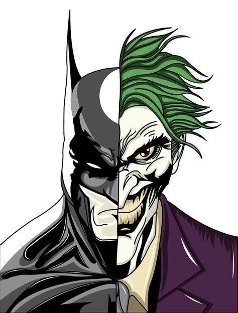 Batman And Joker On Behance Joker Drawings Batman Joker Tattoo Batman