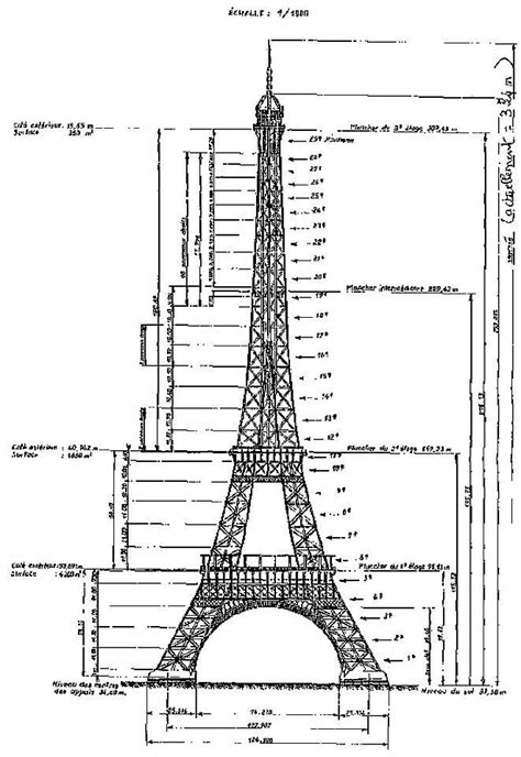 La Tour Torre Eiffel Torre Eiffel Maqueta Planos De Arquitectura