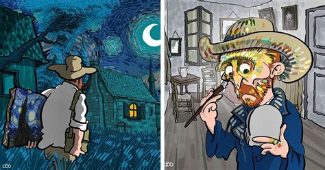 Colorful Comic Illustrations Celebrate The Vibrant Life Of Vincent Van