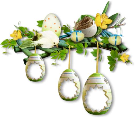 Cluster Pâques Tube Oeufs Easter Eggs Png Pasqua