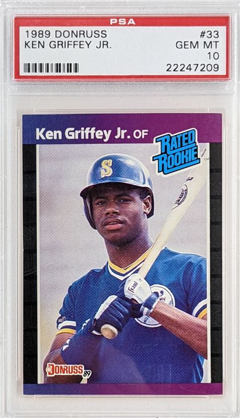 Lot Detail Ken Griffey Jr 1989 Donruss Rookie Baseball Card 33
