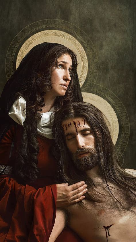 Jesus And Mary Mother Mary Christ Son Of God Portrait God Hd