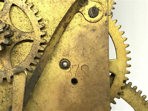 Interesting Wm L Gilbert Mechanical Clock Movement For Parts Ref