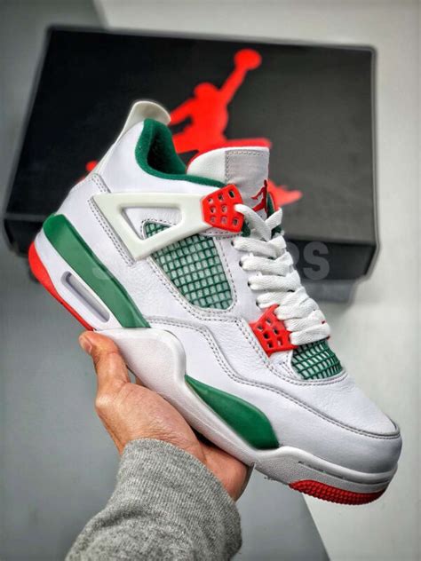 Nike Air Jordan 4 White Green купить в Спб интернет магазине Sneakers World