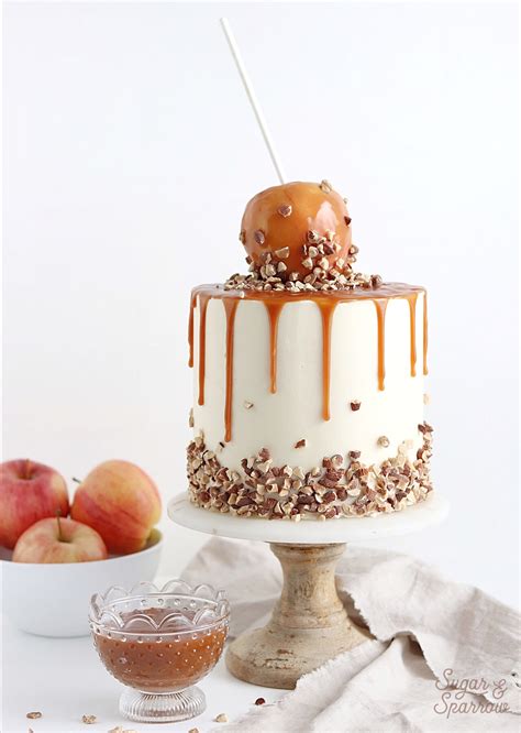 Salted Caramel Apple Cake Recipe Sugar And Sparrow