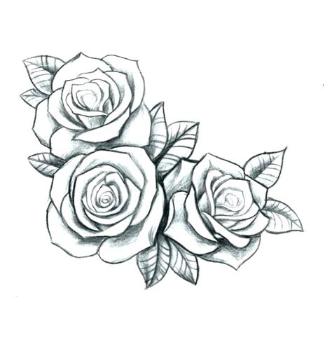 Cool Outline Outline Rose Tattoo Drawings Best Tattoo Ideas