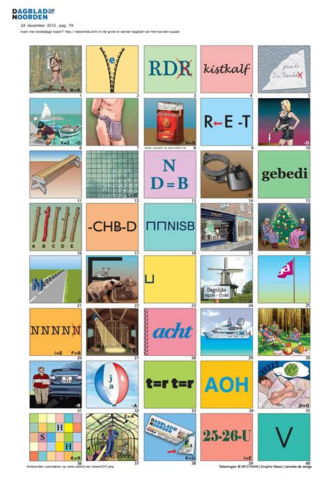 Dagblad van het noorden weet wat er speelt in de regio en wat belangrijk is voor de mensen die er wonen. Dr Denker kerstpuzzel 2012 | roderik.net