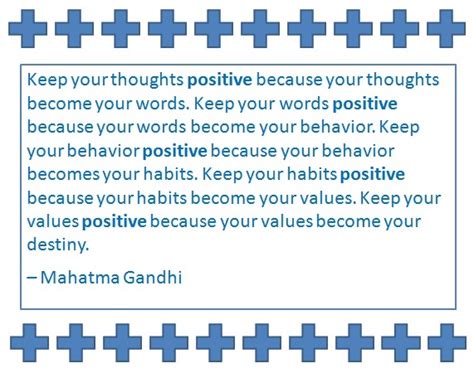 Mahatma Gandhi Quotes Keep Your Thoughts Positive The Quotes