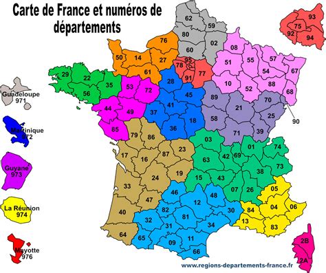 Situer Les Departements Sur La Carte De France Info ≡ Voyage Carte