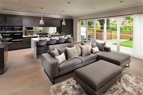 Open Plan Living Is Desirable For New Homes The Large Open Floor Space