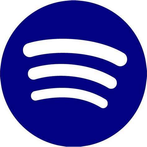 Navy Blue Spotify Icon Free Navy Blue Site Logo Icons