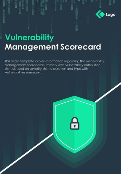 Bi Fold Vulnerability Management Scorecard Document Report PDF PPT
