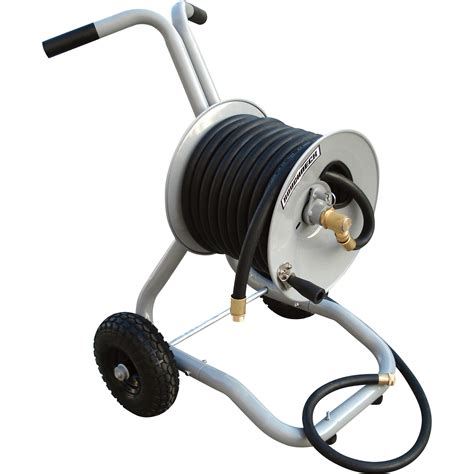 Roughneck Garden Hose Reel With Cart — Holds 150ft X 58in Hose