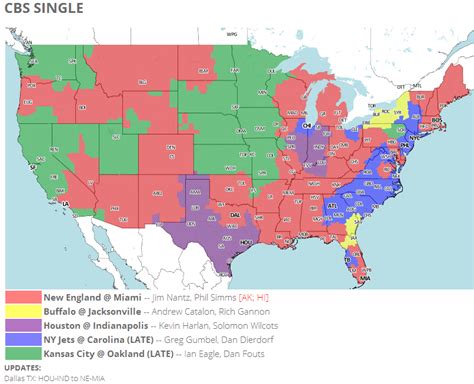 Nfl Coverage Maps For Week 15 Nfl News Rumors And Opinions