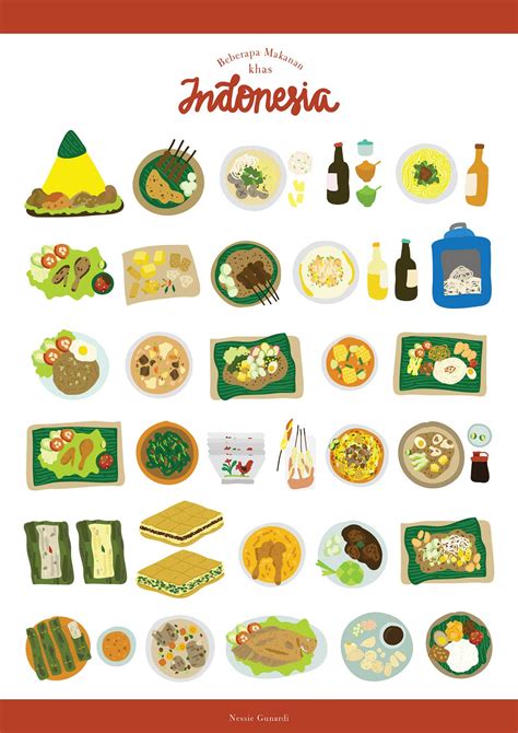 Indonesian Food Illustration
