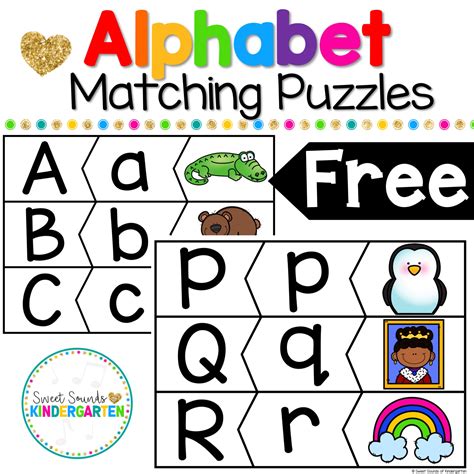 Abc Matching Puzzles Free Image