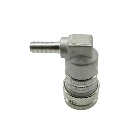 KegLand Stainless Ball Lock Disconnect Barb Grey Gas