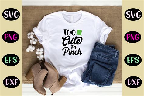 too cute to pinch svg graphic by t shirt world · creative fabrica
