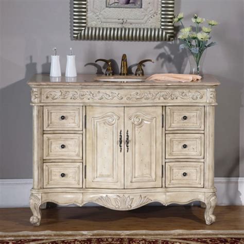 Enjoy free shipping & browse our great selection of bathroom fixtures, vanity tops, vessel sinks and more! 48 Inch Single Sink Vanity with Antique White Finish and ...