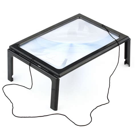 a4 full page giant large hands free magnifying glass sheet 3x magnifier w cord ebay