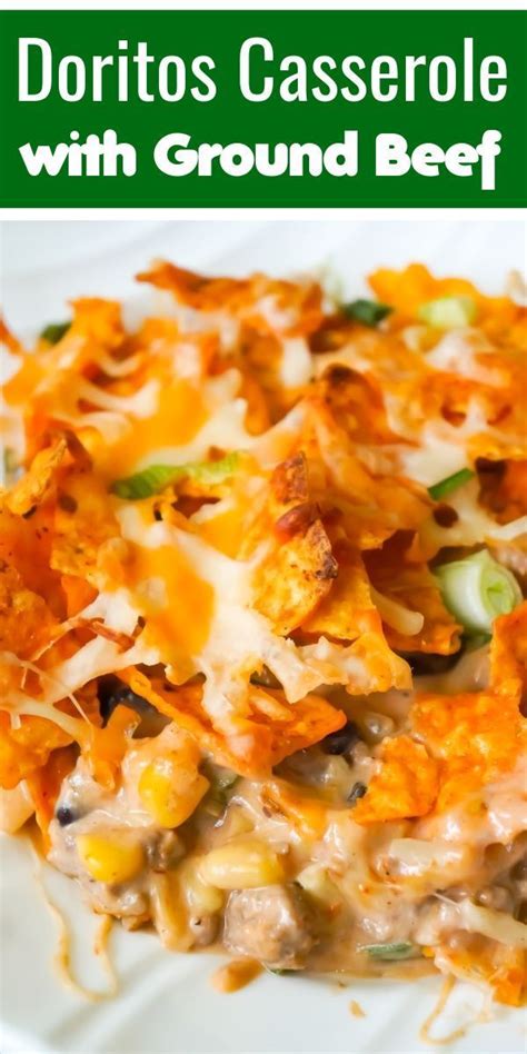 Well, neither of those are found here! Doritos Casserole with Ground Beef is an easy casserole ...