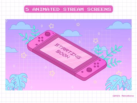 5 Animated Lofi Stream Screens For Twitch Aesthetic Lofi Etsy