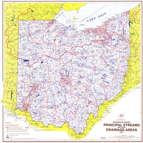 Ohio Watersheds And Drainage Basins Maps