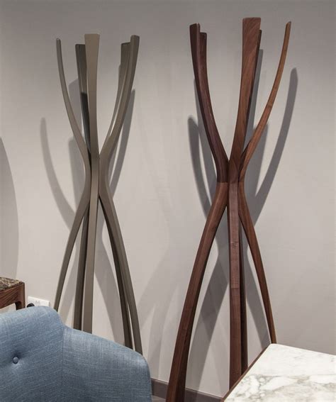 Premium bamboo coat rack tree with 8 hooks, 3 adjustable sizes free standing wooden coat rack, super easy assembly hallway, entryway coat hanger stand for clothes, suits. Modern Coat Racks That Know How To Catch Your Eye